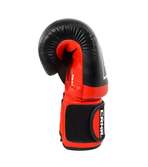Combat Corner Competition Velcro Boxing Gloves Red-4