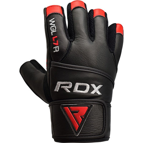 RDX L7 CROWN WEIGHTLIFTING LEATHER GYM GLOVES-3