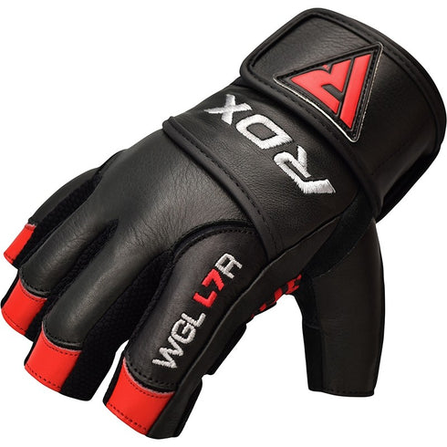 RDX L7 CROWN WEIGHTLIFTING LEATHER GYM GLOVES-6