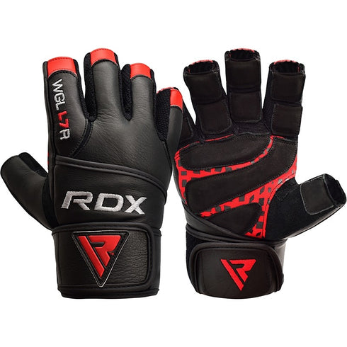 RDX L7 CROWN WEIGHTLIFTING LEATHER GYM GLOVES-10