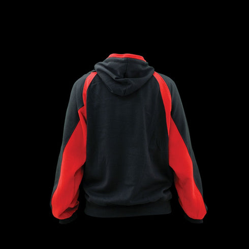 DYNAMICS-CLASS-X HOODED SWEATSHIRT-BLACK-BLUE-BACK
