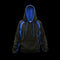 DYNAMICS-CLASS-X HOODED SWEATSHIRT-BLACK-BLUE-FRONT