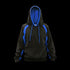 DYNAMICS-CLASS-X HOODED SWEATSHIRT-BLACK-BLUE-FRONT