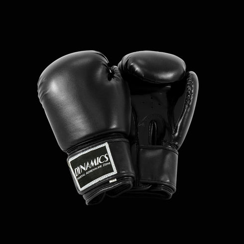 DYNAMICS ELITE BLACK BOXING GLOVES-Black/Black