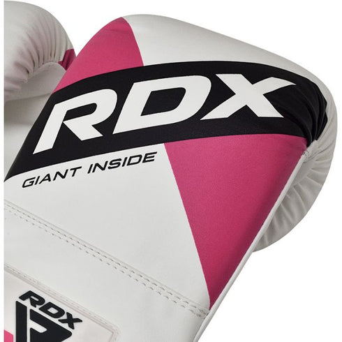 RDX F10 BOXING GLOVES WHITE/PINK