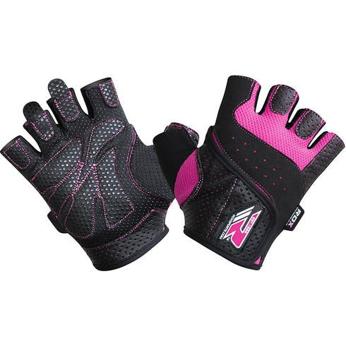 RDX S5 FEMININE PINK WEIGHT LIFTING GLOVES-6