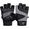 RDX S14 FERRIS WEIGHTLIFTING LEATHER GYM GLOVES/Gry-1