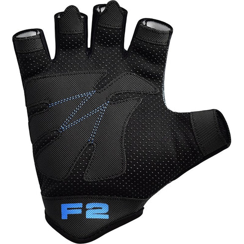 RDX F2 BLUE GYM WORKOUT GLOVES-2
