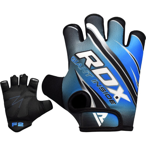 RDX F2 BLUE GYM WORKOUT GLOVES-4