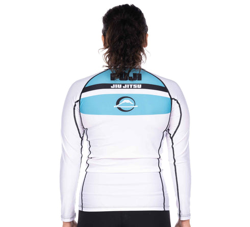 Fuji Reversal Girl's Long Sleeve Rashguard White