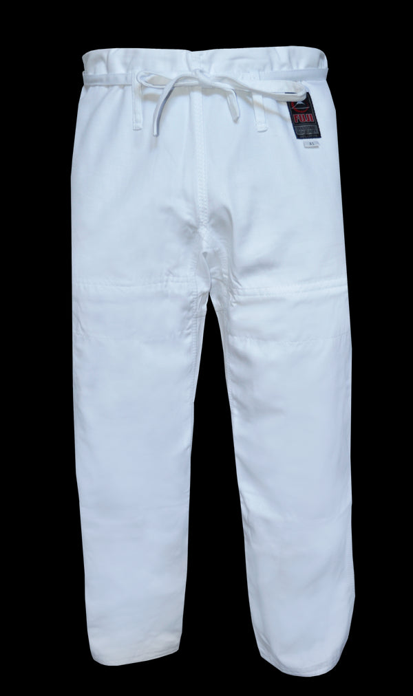 Fuji Kids BJJ Pants-White-1