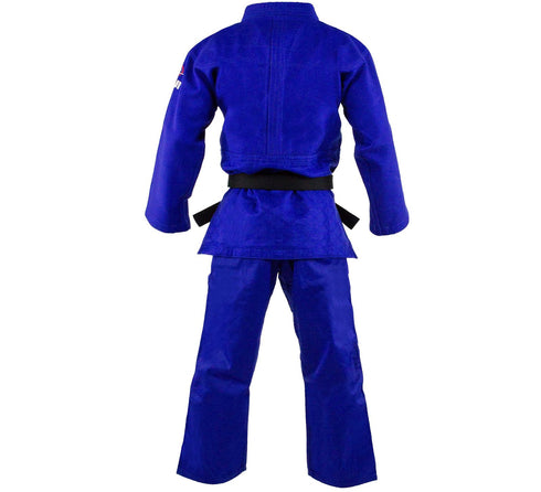 FUJI Double Weave Judo Gi-Blue-2