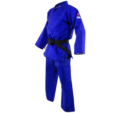 FUJI Double Weave Judo Gi-Blue-3