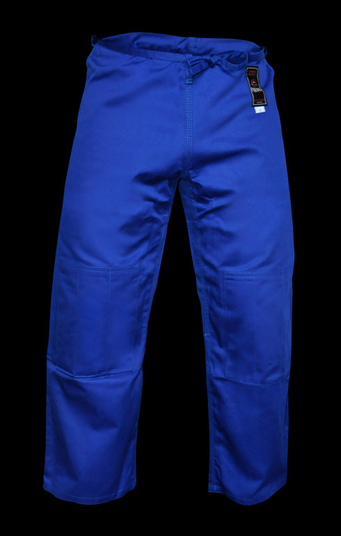 FUJI Single Weave Judo Pants-Blue-1