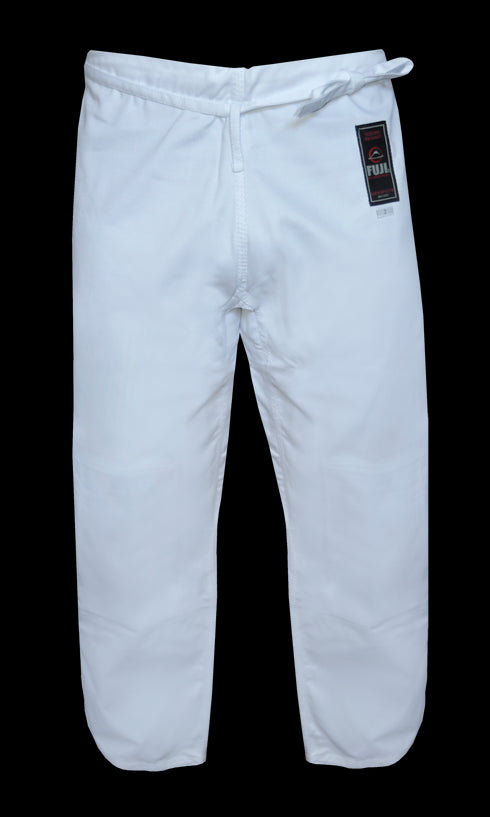 FUJI Single Weave Judo Pants-White-1