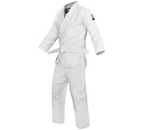 FUJI Single Weave Judo Gi-White-2