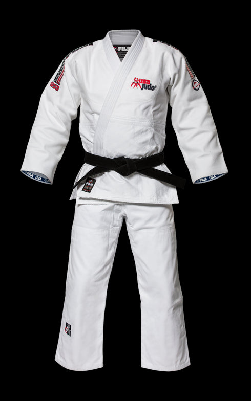 FUJI USA Judo Double Weave Gi-White-2