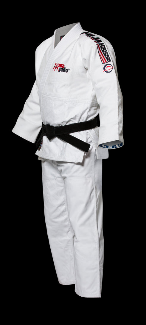 FUJI USA Judo Double Weave Gi-White-4
