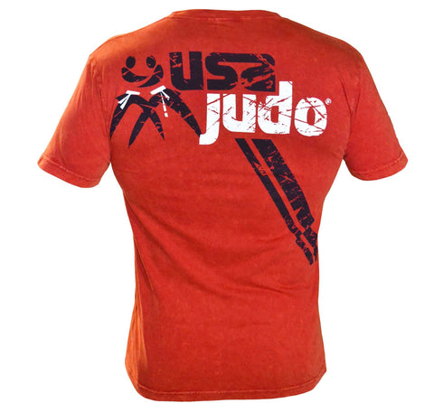 FUJI USA Judo Mens T-Shirt-Red-3