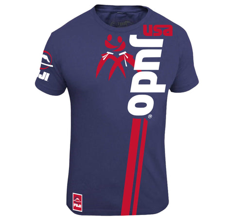 FUJI USA Judo Kids T-Shirt-Blue-1