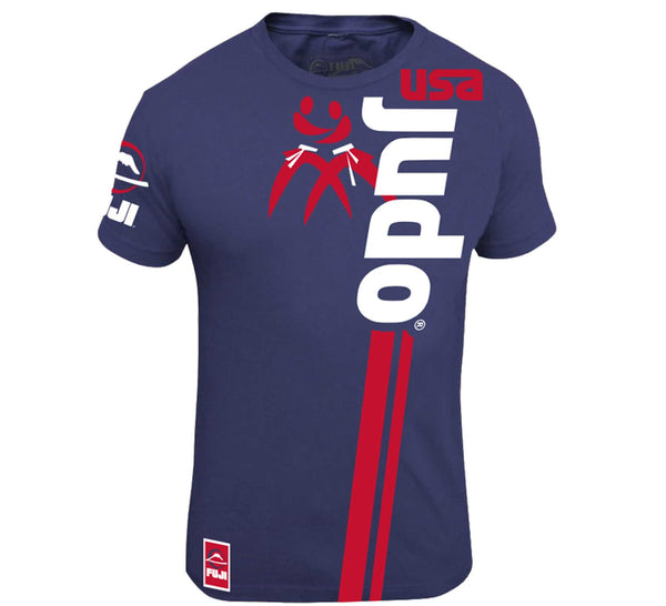FUJI USA Judo Kids T-Shirt-Blue-1