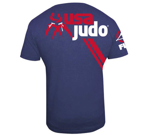 FUJI USA Judo Kids T-Shirt-Blue-2