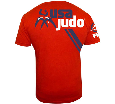 FUJI USA Judo Kids T-Shirt-Red-2