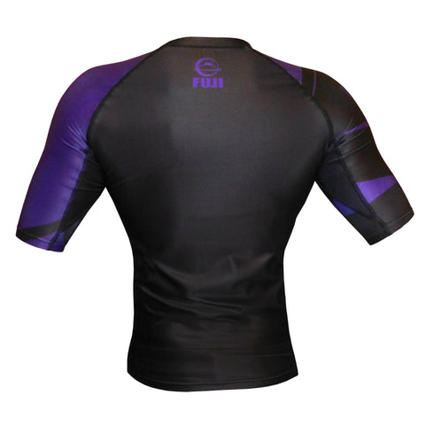 FUJI SPORTS FREESTYLE IBJJF RANKED RASHGUARD SHORT SLEEVE-Purple-2
