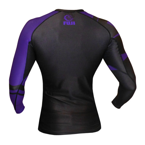 FUJI SPORTS FREESTYLE IBJJF RANKED RASHGUARD LONG SLEEVE-Purple-2