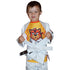 FUJI SPORTS TOSHI THE TIGER RASH GUARD, KIDS, YELLOW/ORANGE-Yellow-1