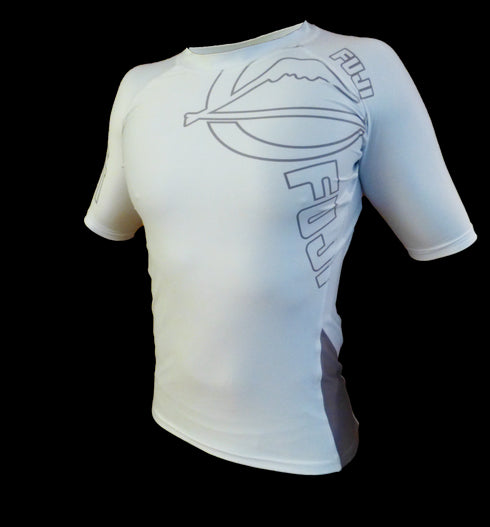 FUJI Inverted Short Sleeve Rashguard-White-1
