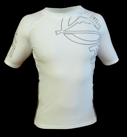 FUJI Inverted Short Sleeve Rashguard-White-2