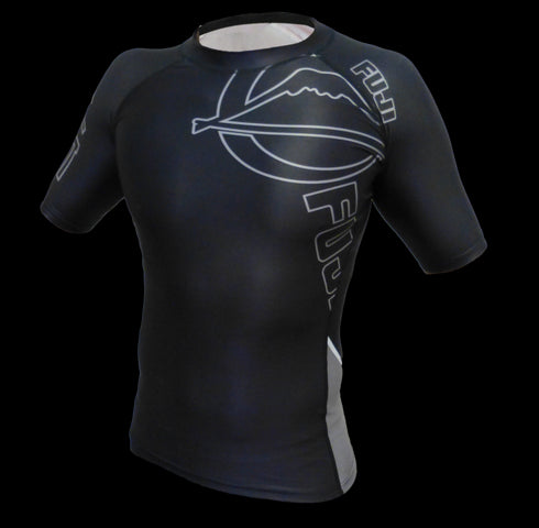 FUJI Inverted Short Sleeve Rashguard-Black-1