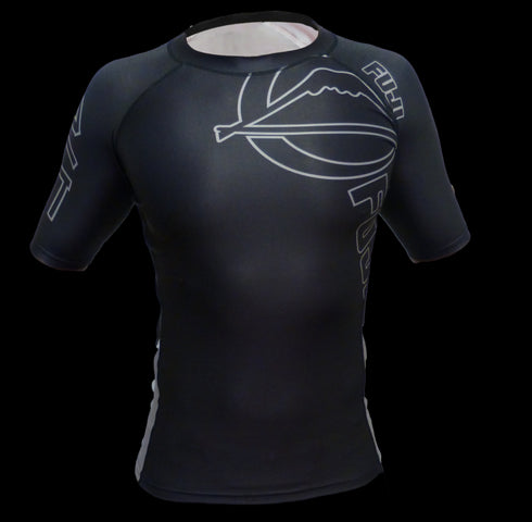 FUJI Inverted Short Sleeve Rashguard-Black-2