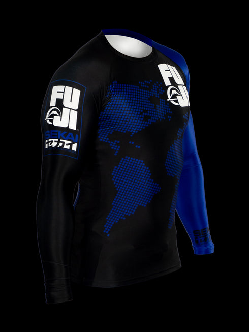 FUJI SEKAI 2.0 IBJJF RASHGUARD-Blue-3