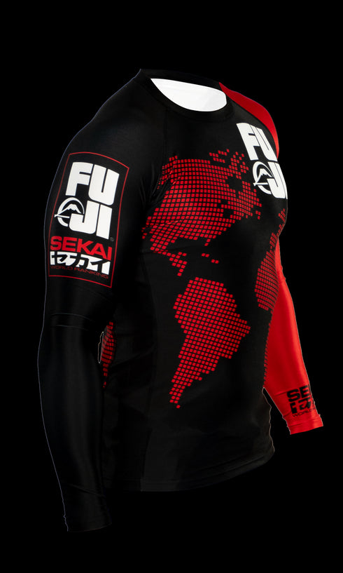 FUJI SEKAI 2.0 IBJJF RASHGUARD-Red-2