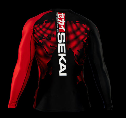 FUJI SEKAI 2.0 IBJJF RASHGUARD-Red-4