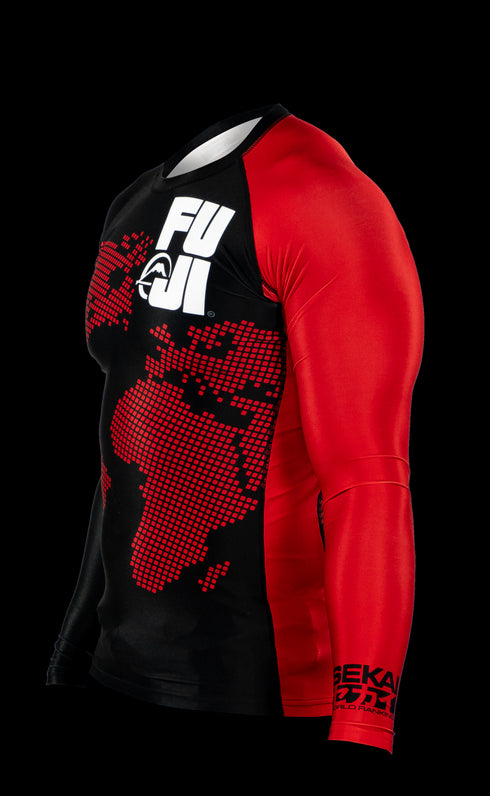 FUJI SEKAI 2.0 IBJJF RASHGUARD-Red-3
