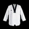 DYNAMICS GENESIS TAEKWONDO UNIFORM-Top/WHITE/BLK TRIM-1