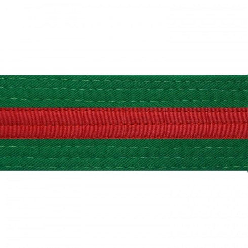 BOLD LOOK GREEN BELTS WITH STRIPE/RED STRIPE-1