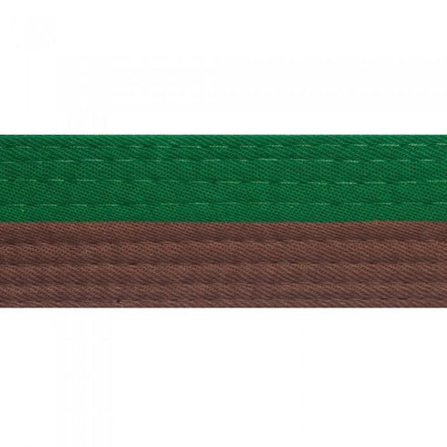 BOLD LOOK HALF GREEN WITH HALF COLOR BELTS-GREEN/BROWN-1