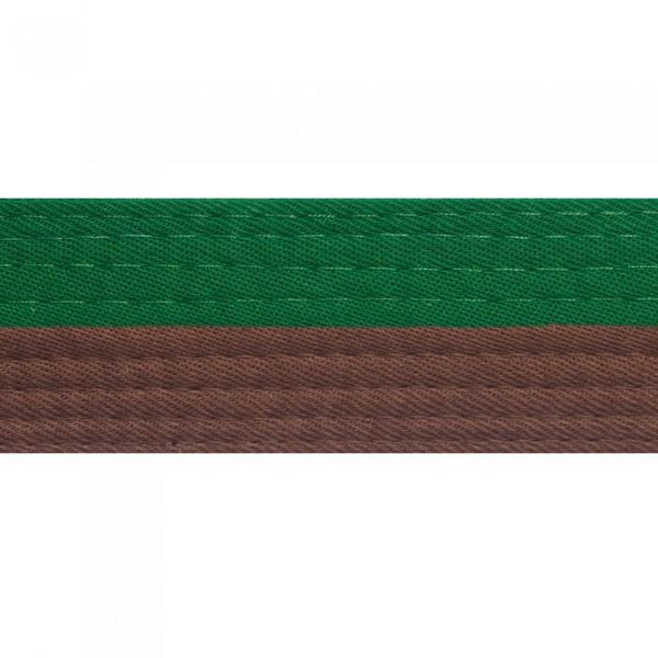 BOLD LOOK HALF GREEN WITH HALF COLOR BELTS-GREEN/BROWN-1