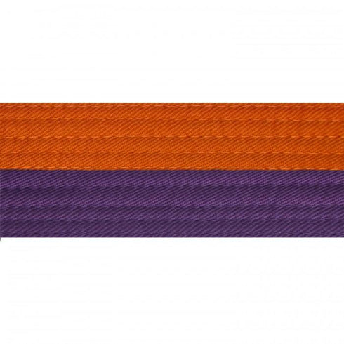 BOLD LOOK HALF ORANGE WITH HALF COLOR BELTS-ORANGE/PURPLE-1
