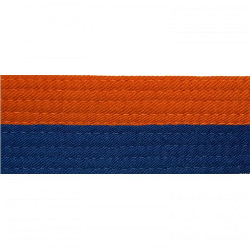 BOLD LOOK HALF ORANGE WITH HALF COLOR BELTS-ORANGE/BLUE-1