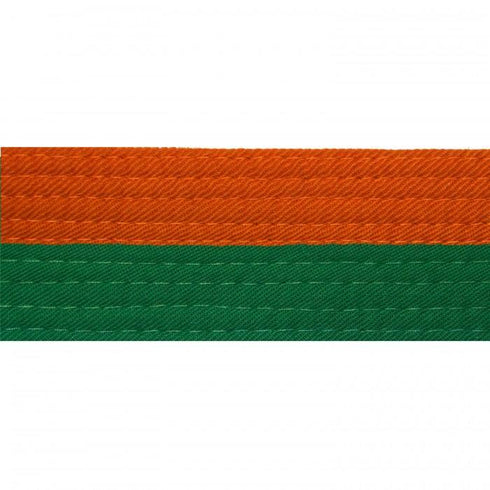 BOLD LOOK HALF ORANGE WITH HALF COLOR BELTS-ORANGE/GREEN-1