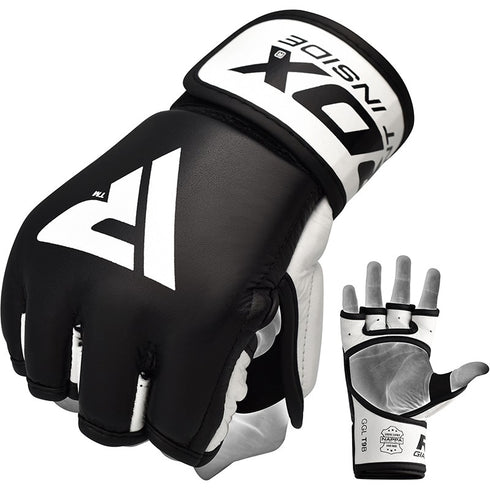 RDX T9 HEARSE LEATHER MMA GRAPPLING GLOVES-1