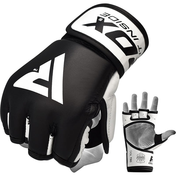RDX T9 HEARSE LEATHER MMA GRAPPLING GLOVES-1