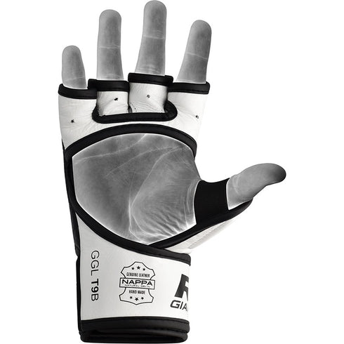 RDX T9 HEARSE LEATHER MMA GRAPPLING GLOVES-3