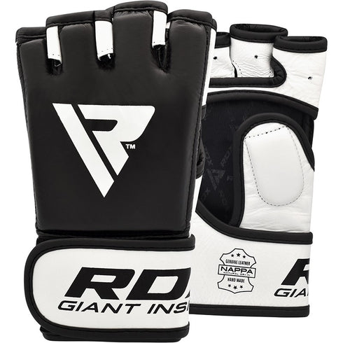 RDX T9 HEARSE LEATHER MMA GRAPPLING GLOVES-4