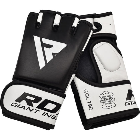 RDX T9 HEARSE LEATHER MMA GRAPPLING GLOVES-7